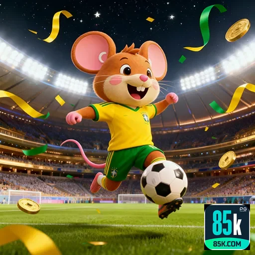 Cena mostrando apostas esportivas Brasil na plataforma 85k, destacando confiança e emoção. - 85k