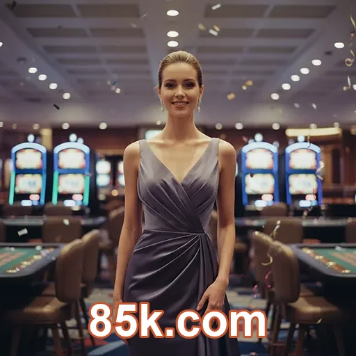 Tela do app 85k.com com jogos rápidos e interface leve