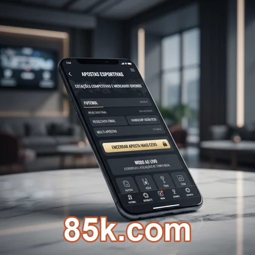 Plataforma 85k.com no celular em uso