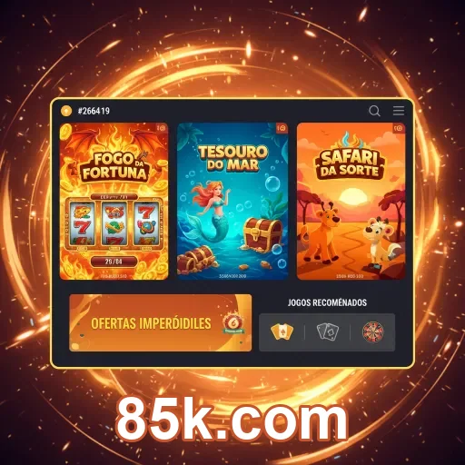 Promoções atuais no 85k.com em destaque